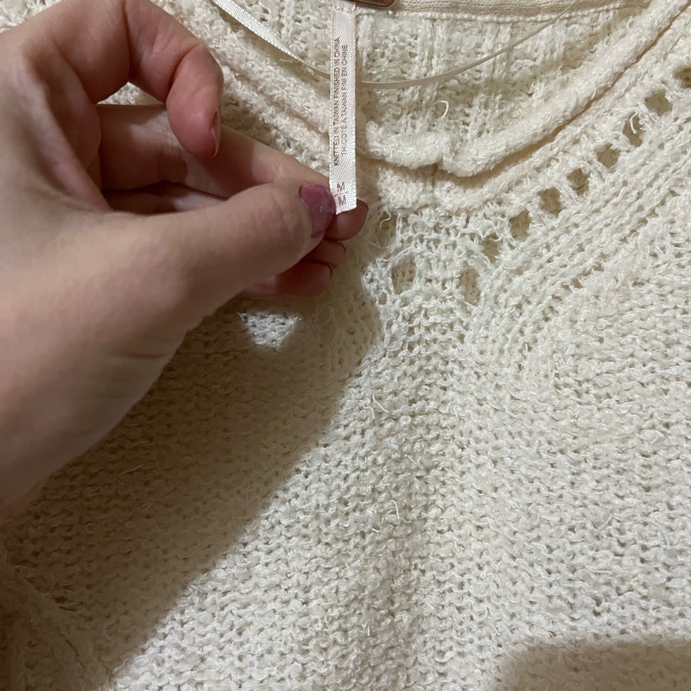 Free People Cream Sweater